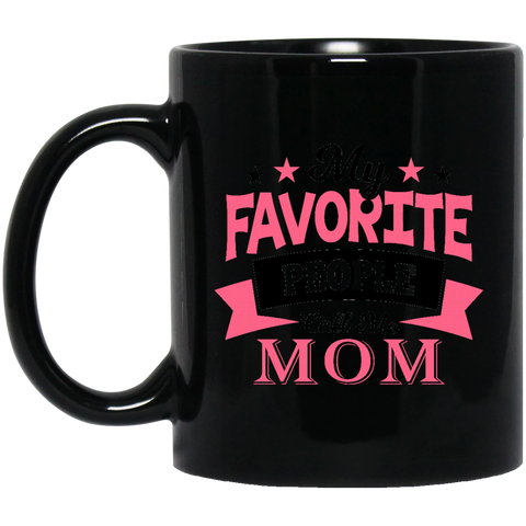 Favorite Mom  Black Mug