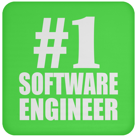 Number One #1 Software Engineer - Drink Coaster