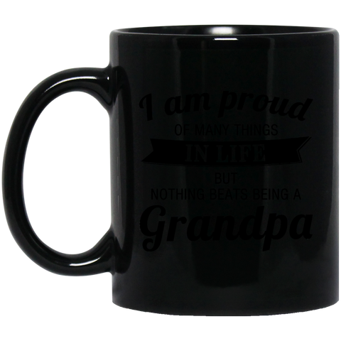 Pround Grandpa  Black Mug