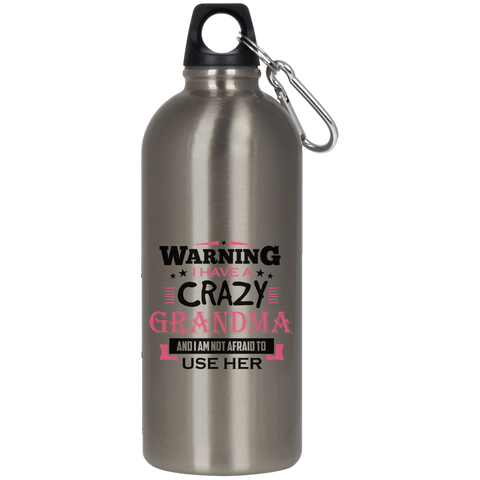 Crazy 1  23624 Stainless Steel Silver Water Bottle