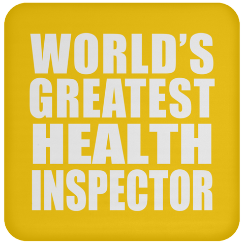 World's Greatest Health Inspector - Drink Coaster