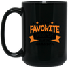 Favorite Mom Grandpa  Black Mug