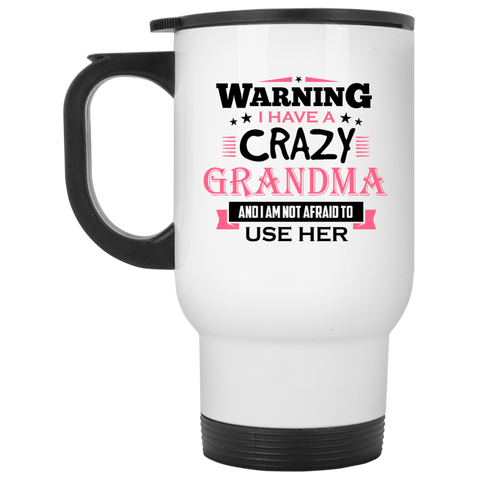 Crazy 1  XP8400W White Travel Mug