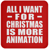 All I Want For Christmas Is More Animation - Coaster