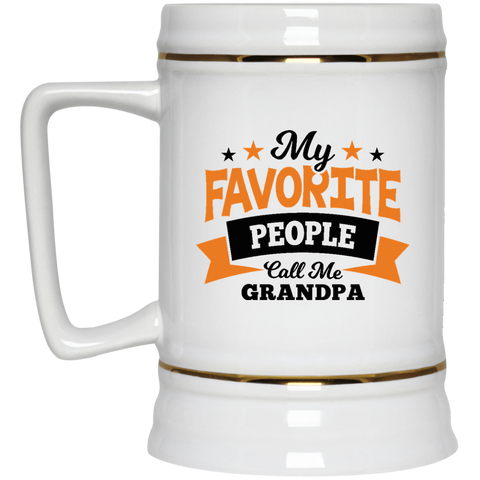 My Favorite People Call Me Grandpa 22217 Beer Stein 22oz.