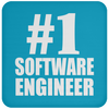 Number One #1 Software Engineer - Drink Coaster