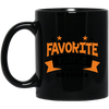 Favorite Mom Grandpa  Black Mug