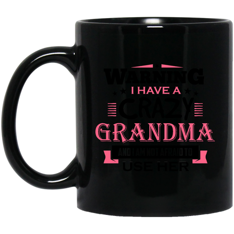 Crazy 1  BM11OZ 11 oz. Black Mug