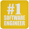 Number One #1 Software Engineer - Drink Coaster