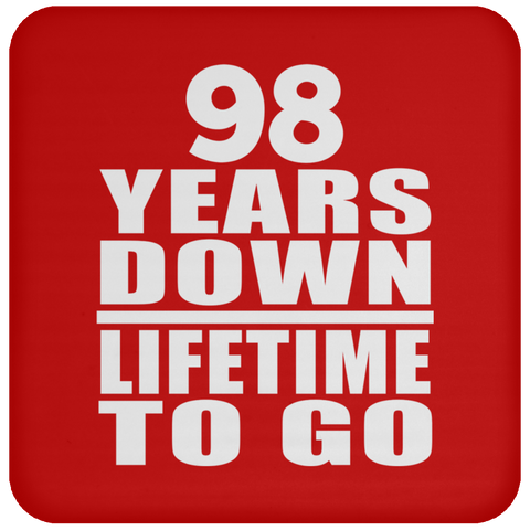 98 Years Down Lifetime To Go - Drink Coaster