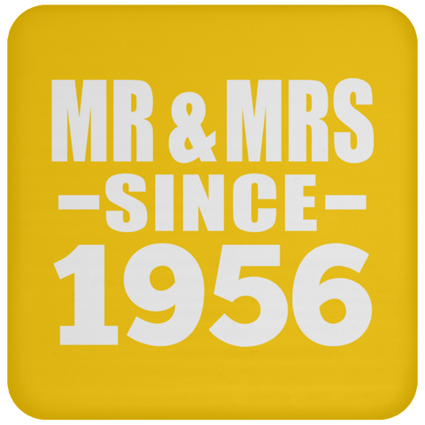 Mr & Mrs Since 1956 - Drink Coaster