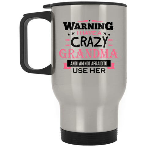 Crazy 1  XP8400S Silver Stainless Travel Mug