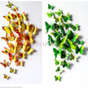Free shipping 12pcs PVC 3d Butterfly wall decor cute Butterflies wall stickers art Decals home Decoration