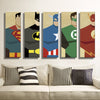 Oil Painting Canvas Super Hero Superman Batman Cartoon Modular Decoration Home Decor Modern Wall Pictures For Living Room