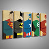 Oil Painting Canvas Super Hero Superman Batman Cartoon Modular Decoration Home Decor Modern Wall Pictures For Living Room