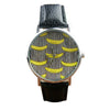 Superior New Fashion  Banana Pattern Leather Band Analog Quartz Wrist Watches June 1