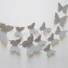 Free shipping 12pcs PVC 3d Butterfly wall decor cute Butterflies wall stickers art Decals home Decoration - Free + Shipping