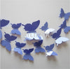 Free shipping 12pcs PVC 3d Butterfly wall decor cute Butterflies wall stickers art Decals home Decoration