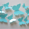 Free shipping 12pcs PVC 3d Butterfly wall decor cute Butterflies wall stickers art Decals home Decoration