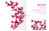 Free shipping 12pcs PVC 3d Butterfly wall decor cute Butterflies wall stickers art Decals home Decoration - Free + Shipping